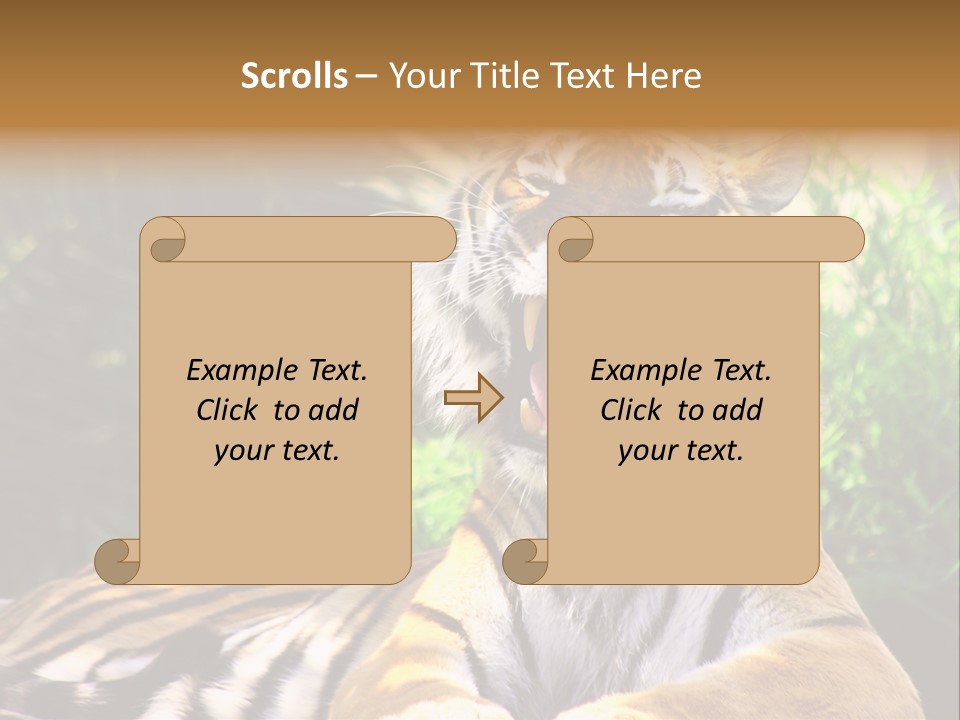 Morning African Mountain PowerPoint Template