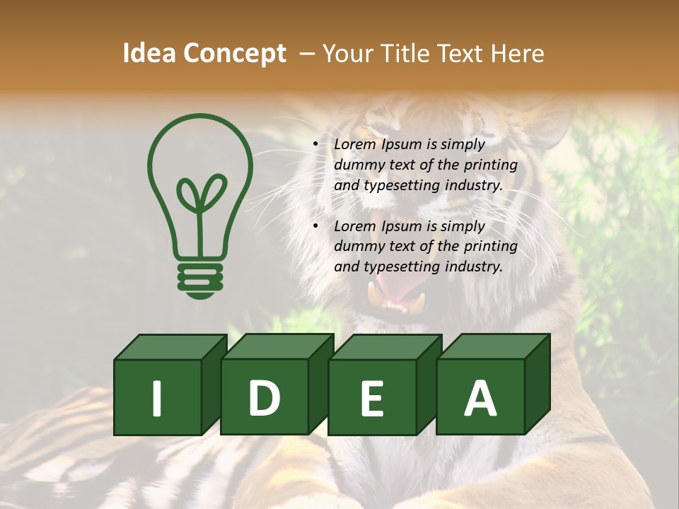 Morning African Mountain PowerPoint Template