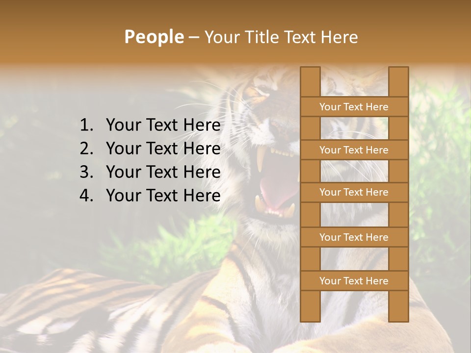 Morning African Mountain PowerPoint Template