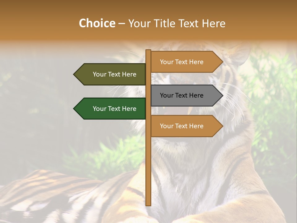 Morning African Mountain PowerPoint Template