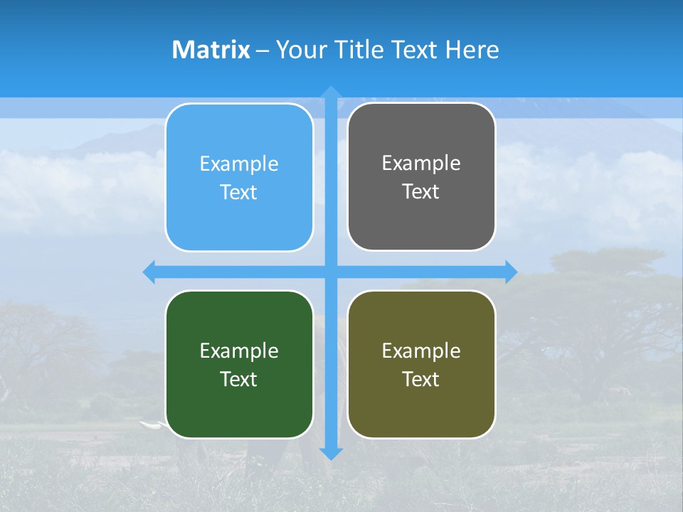Morning African Mountain PowerPoint Template