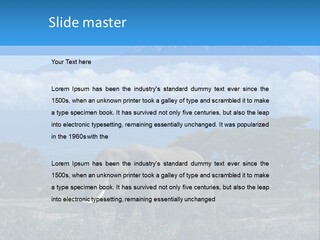 Morning African Mountain PowerPoint Template