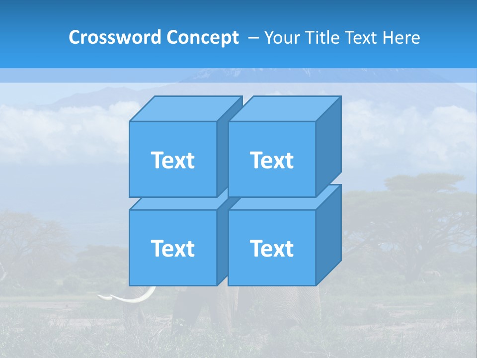 Morning African Mountain PowerPoint Template