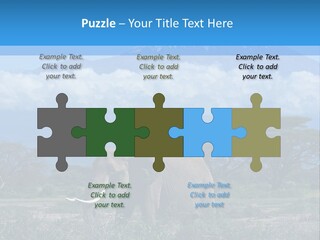 Morning African Mountain PowerPoint Template