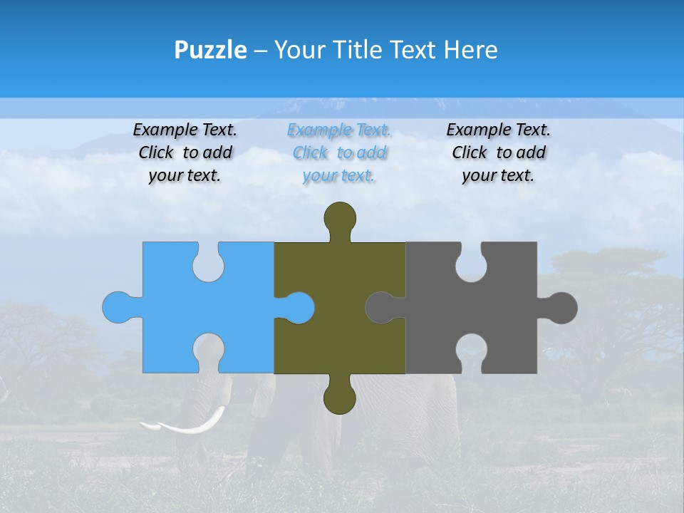 Morning African Mountain PowerPoint Template