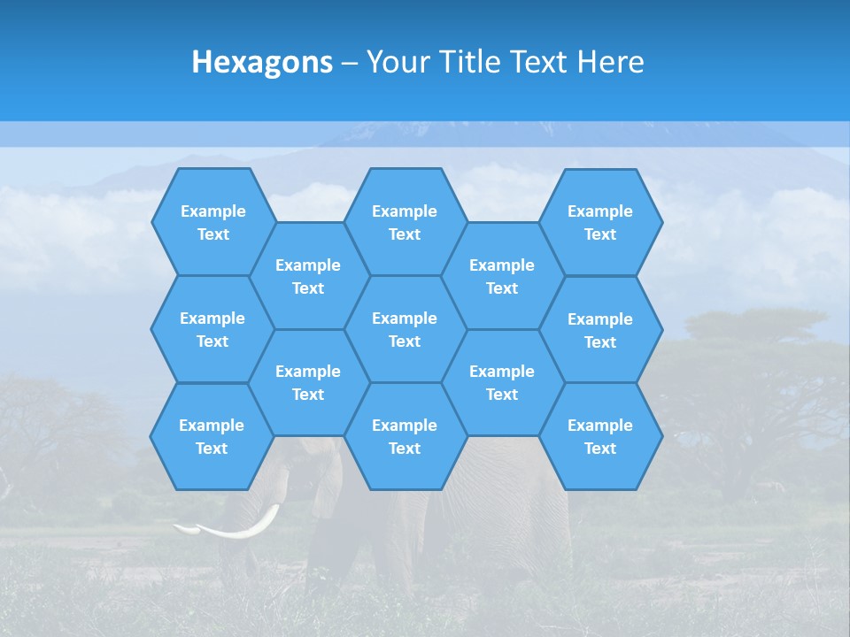 Morning African Mountain PowerPoint Template