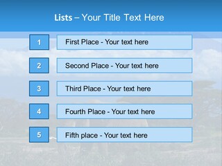 Morning African Mountain PowerPoint Template