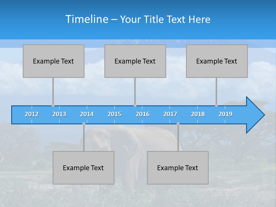 Morning African Mountain PowerPoint Template
