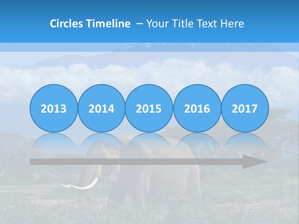 Morning African Mountain PowerPoint Template