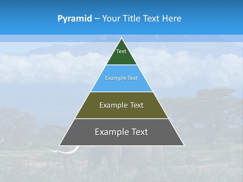 Morning African Mountain PowerPoint Template