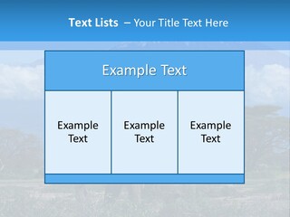 Morning African Mountain PowerPoint Template