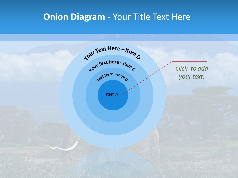 Morning African Mountain PowerPoint Template