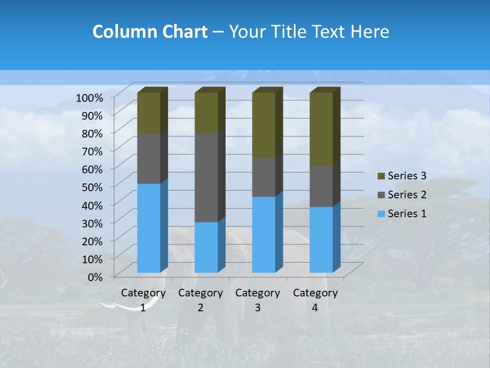Morning African Mountain PowerPoint Template