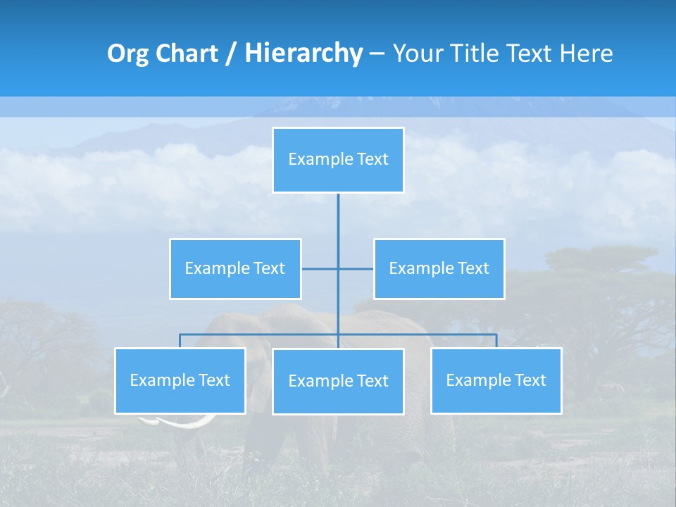 Morning African Mountain PowerPoint Template
