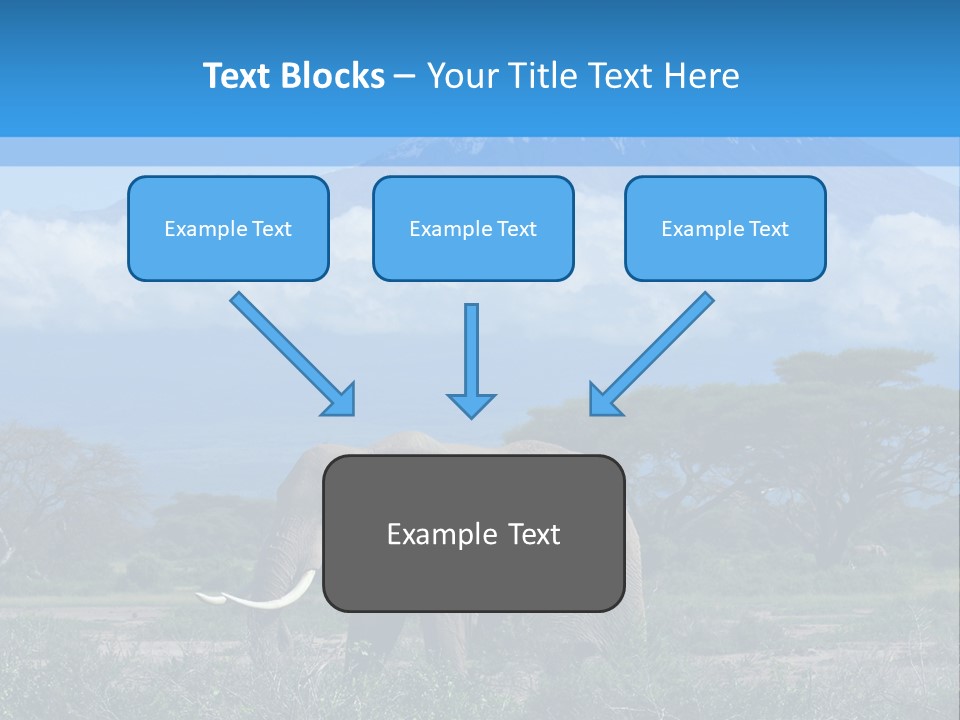 Morning African Mountain PowerPoint Template