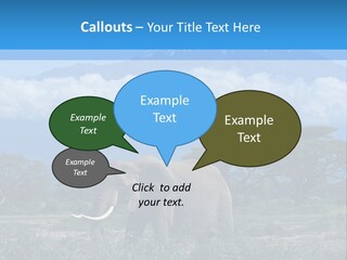 Morning African Mountain PowerPoint Template