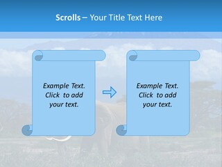 Morning African Mountain PowerPoint Template