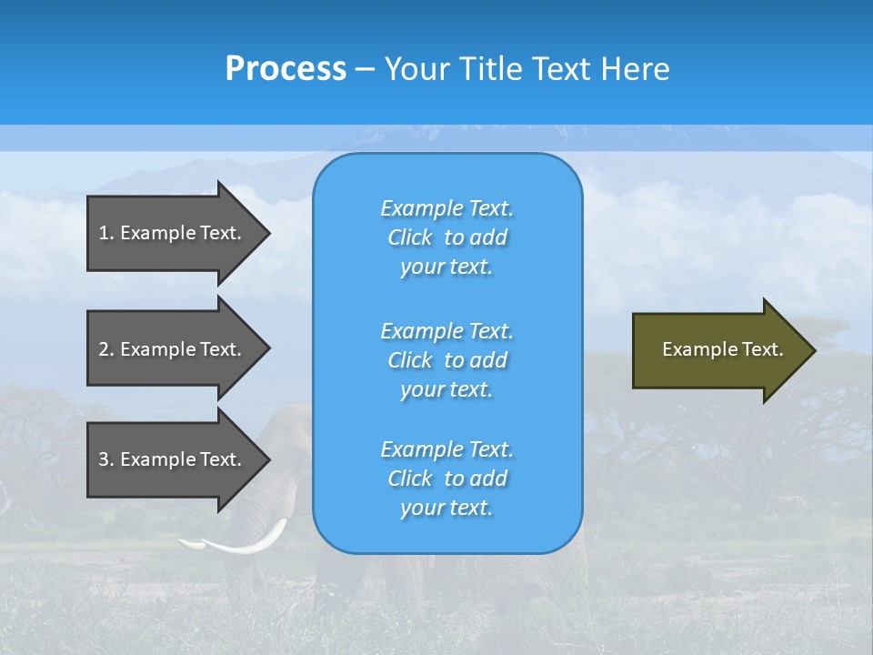 Morning African Mountain PowerPoint Template