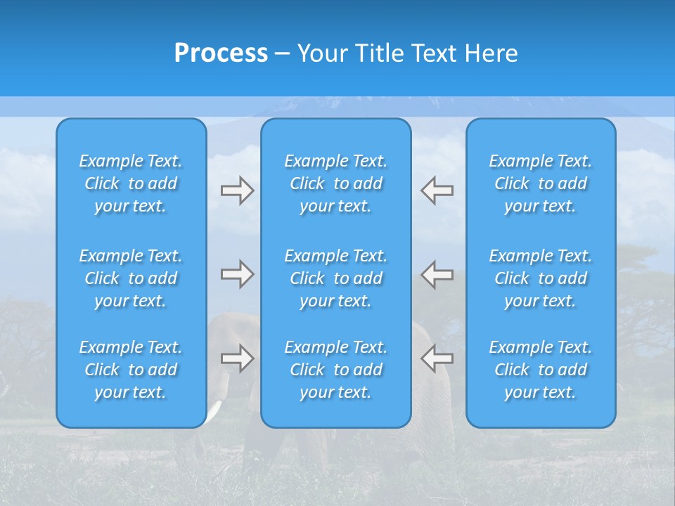 Morning African Mountain PowerPoint Template