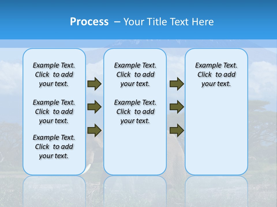Morning African Mountain PowerPoint Template