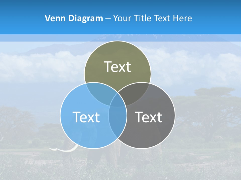 Morning African Mountain PowerPoint Template