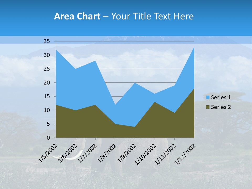 Morning African Mountain PowerPoint Template