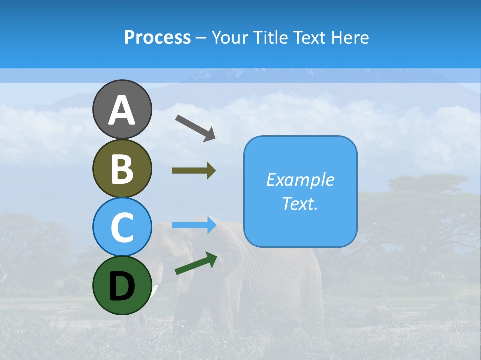 Morning African Mountain PowerPoint Template