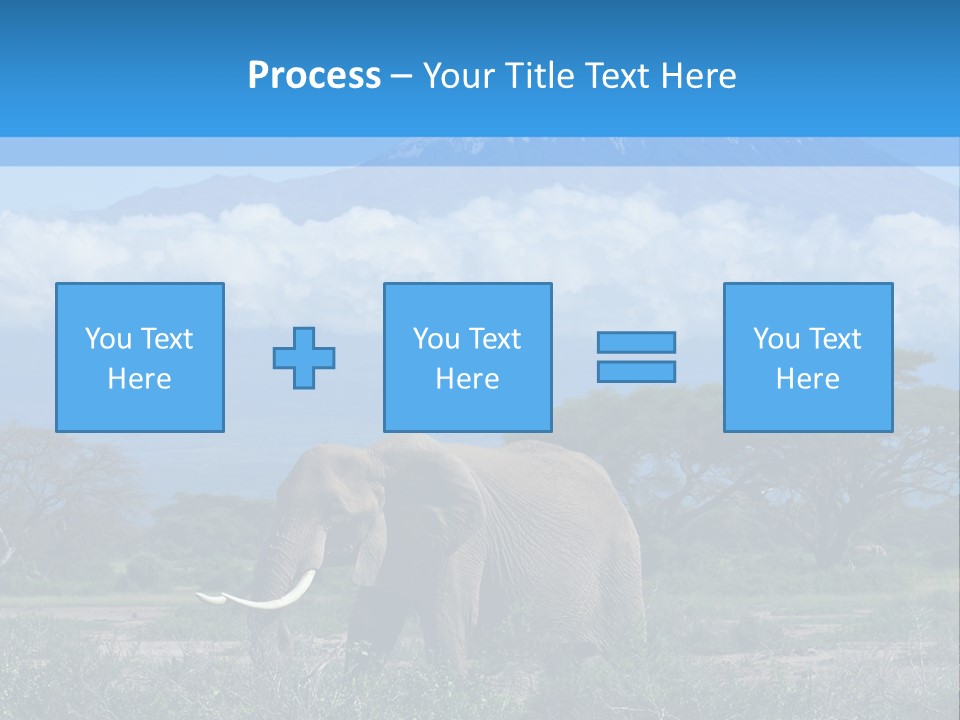Morning African Mountain PowerPoint Template