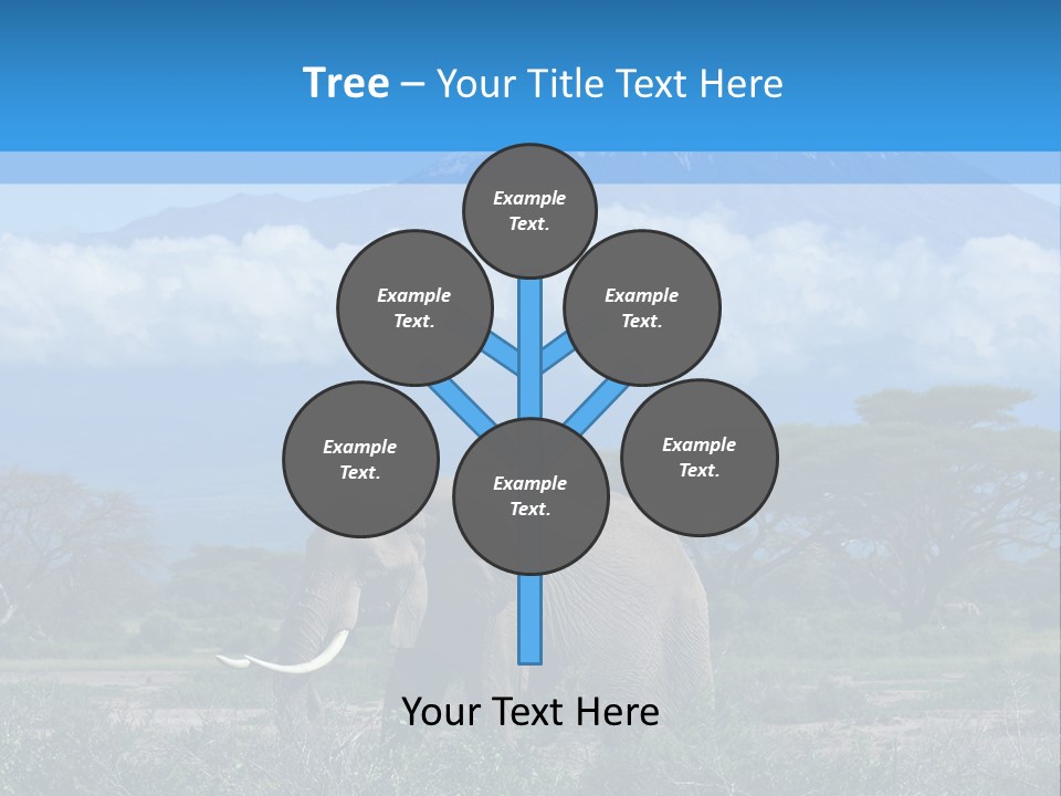 Morning African Mountain PowerPoint Template