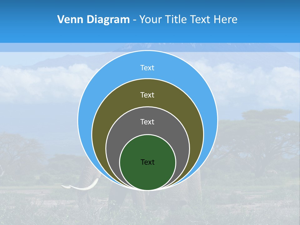 Morning African Mountain PowerPoint Template