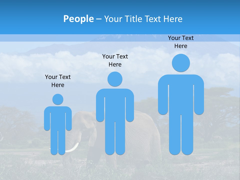 Morning African Mountain PowerPoint Template
