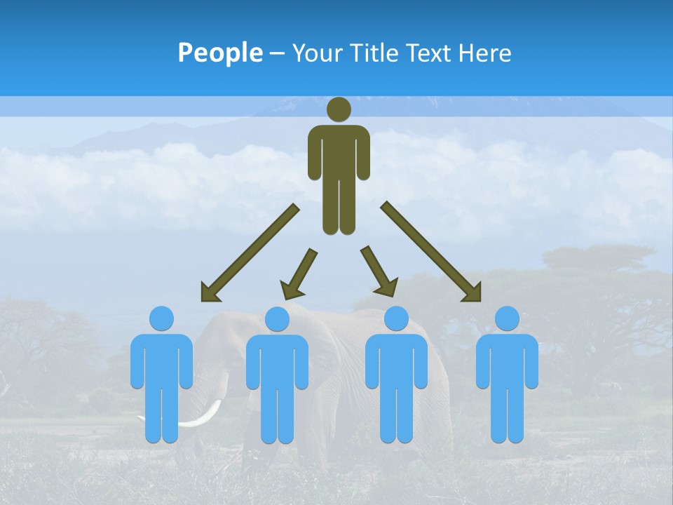 Morning African Mountain PowerPoint Template