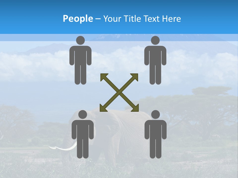 Morning African Mountain PowerPoint Template
