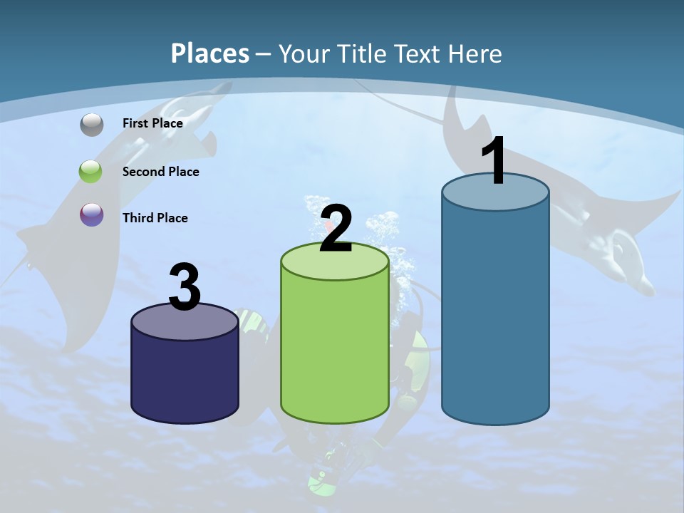 Leaf Green Isolated PowerPoint Template