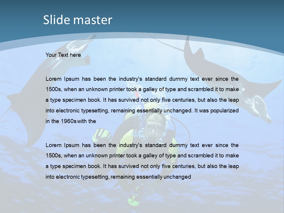 Leaf Green Isolated PowerPoint Template