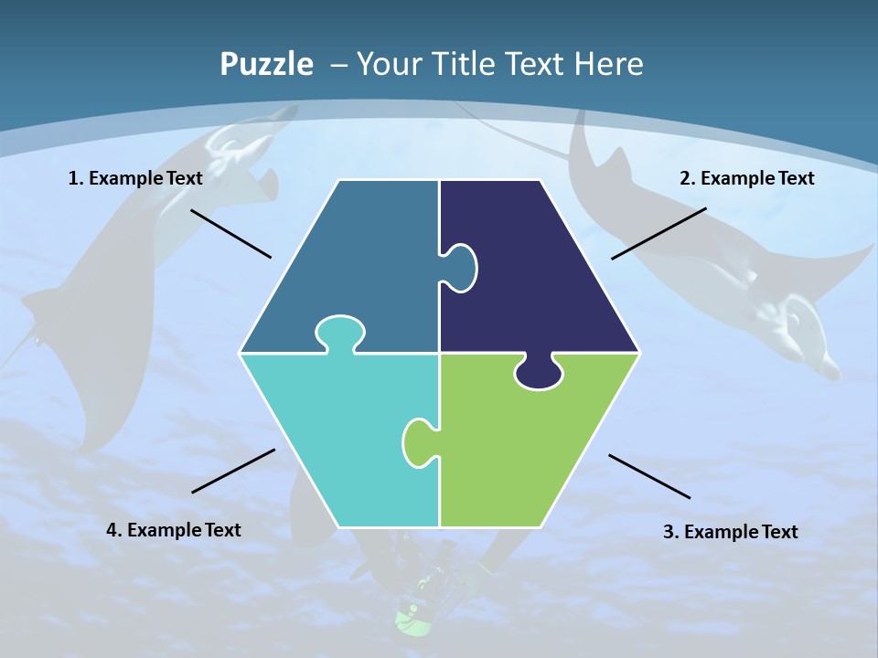 Leaf Green Isolated PowerPoint Template