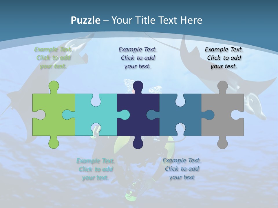 Leaf Green Isolated PowerPoint Template