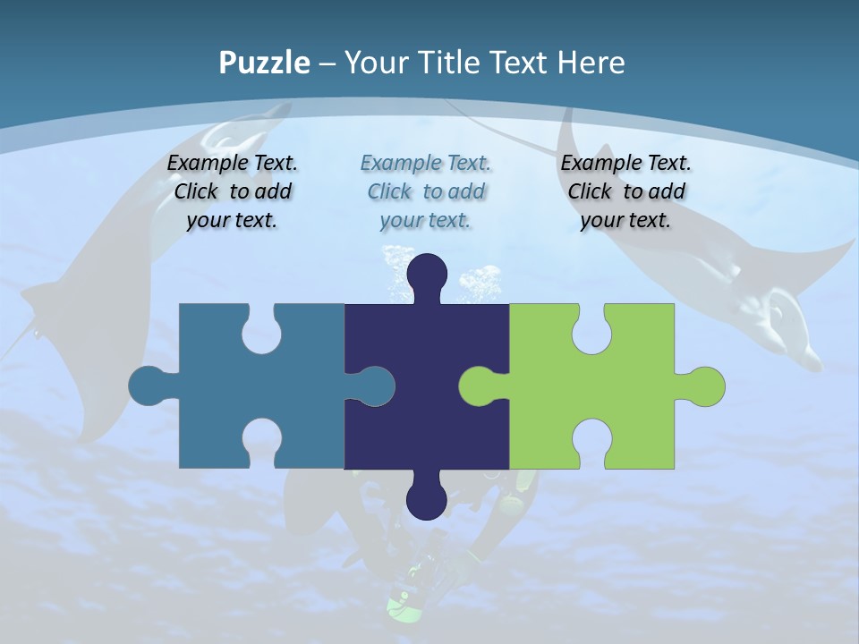 Leaf Green Isolated PowerPoint Template