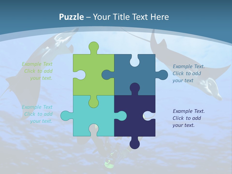 Leaf Green Isolated PowerPoint Template