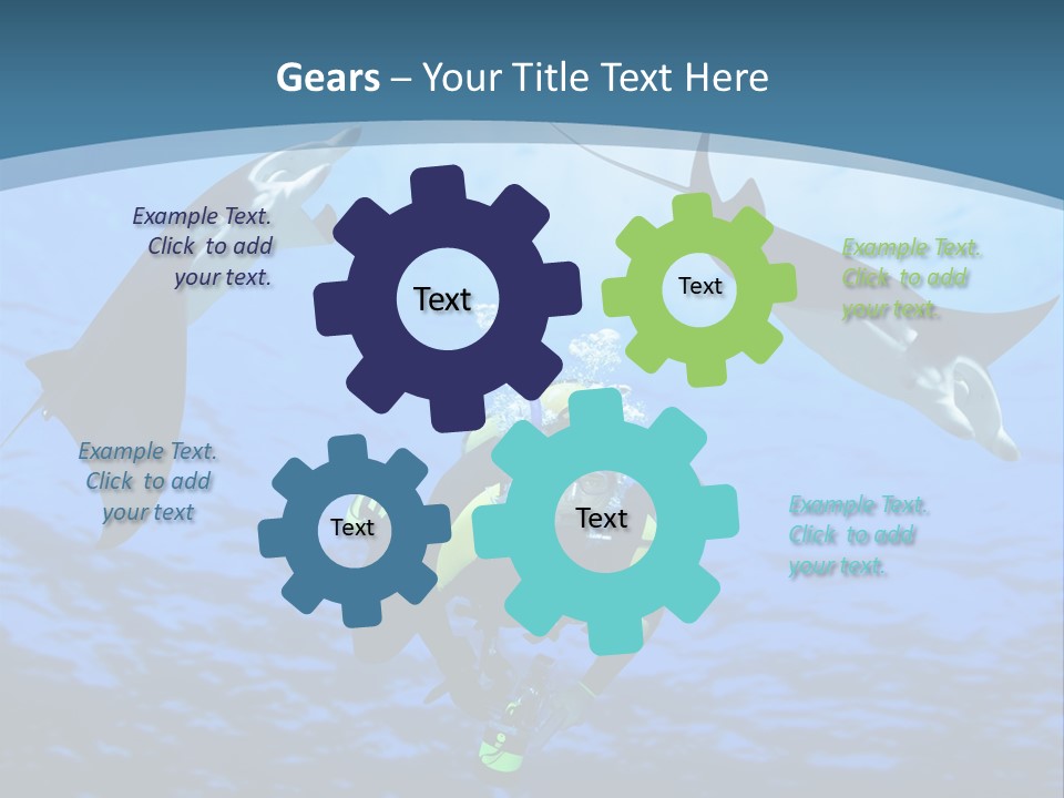 Leaf Green Isolated PowerPoint Template