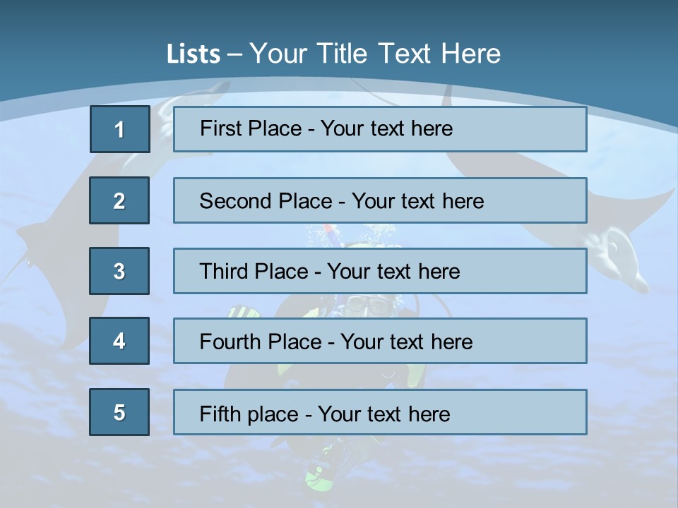 Leaf Green Isolated PowerPoint Template