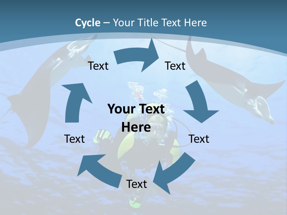 Leaf Green Isolated PowerPoint Template