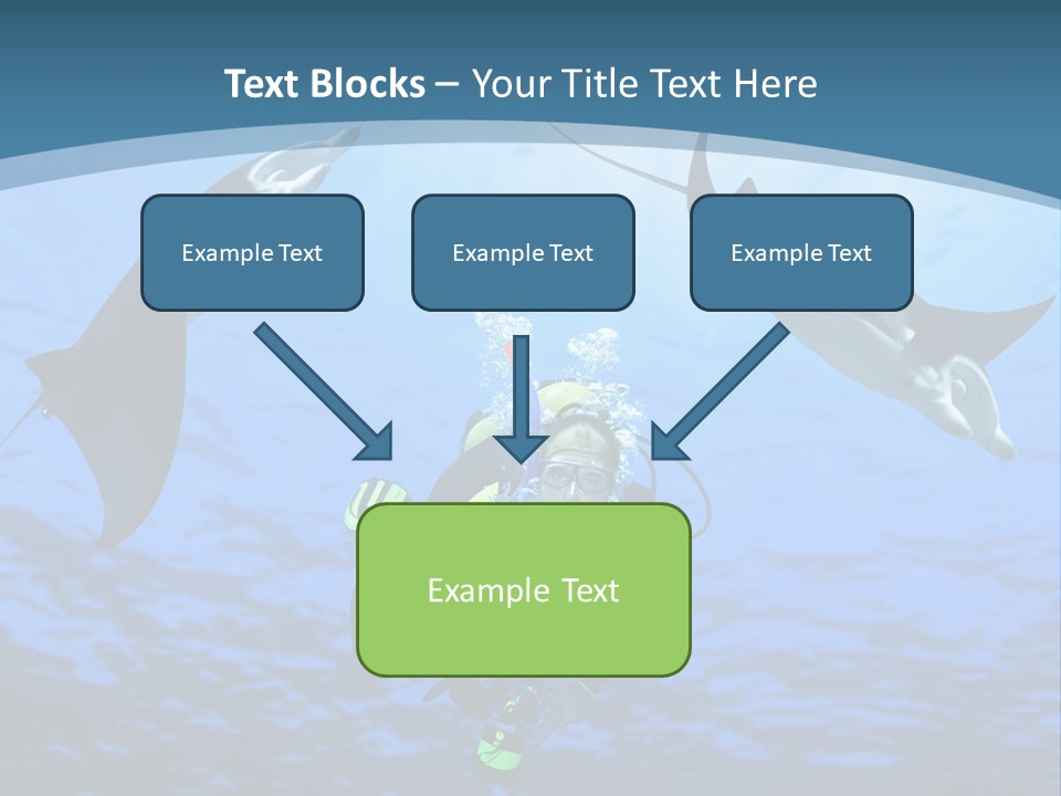 Leaf Green Isolated PowerPoint Template