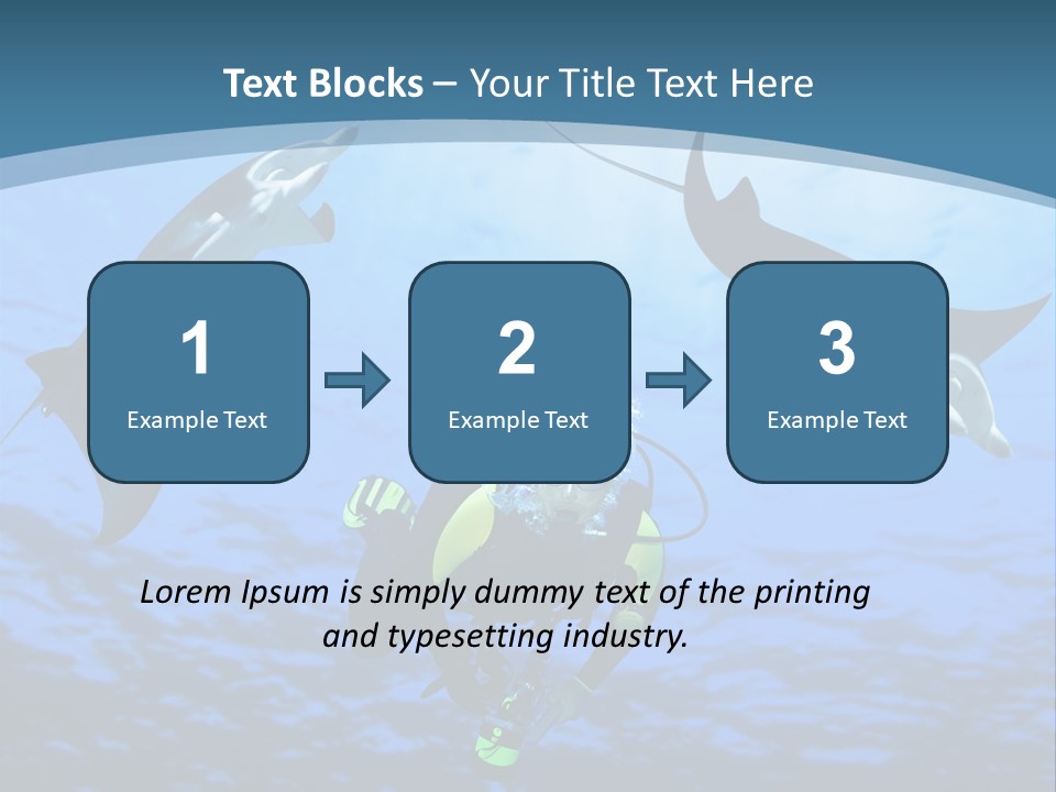 Leaf Green Isolated PowerPoint Template