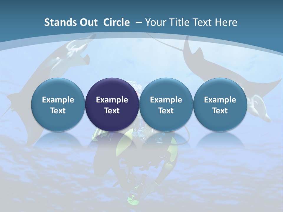 Leaf Green Isolated PowerPoint Template