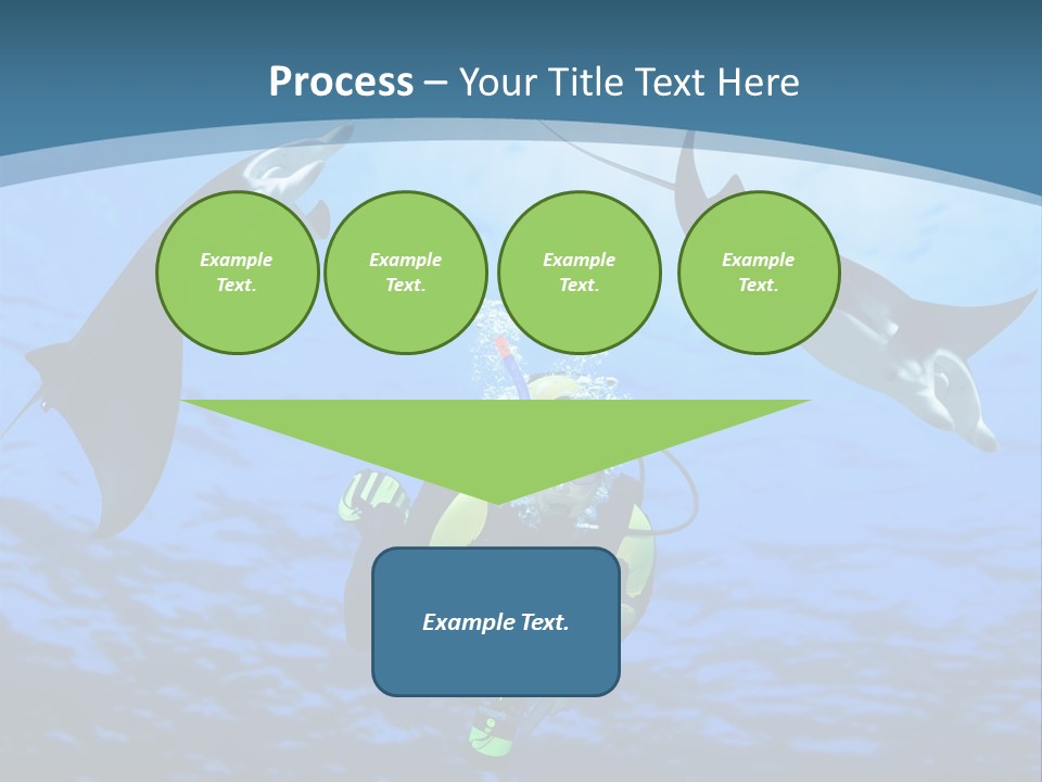 Leaf Green Isolated PowerPoint Template