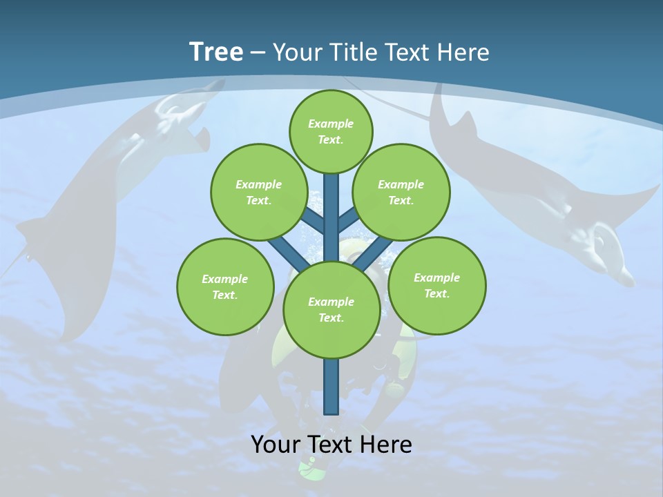 Leaf Green Isolated PowerPoint Template