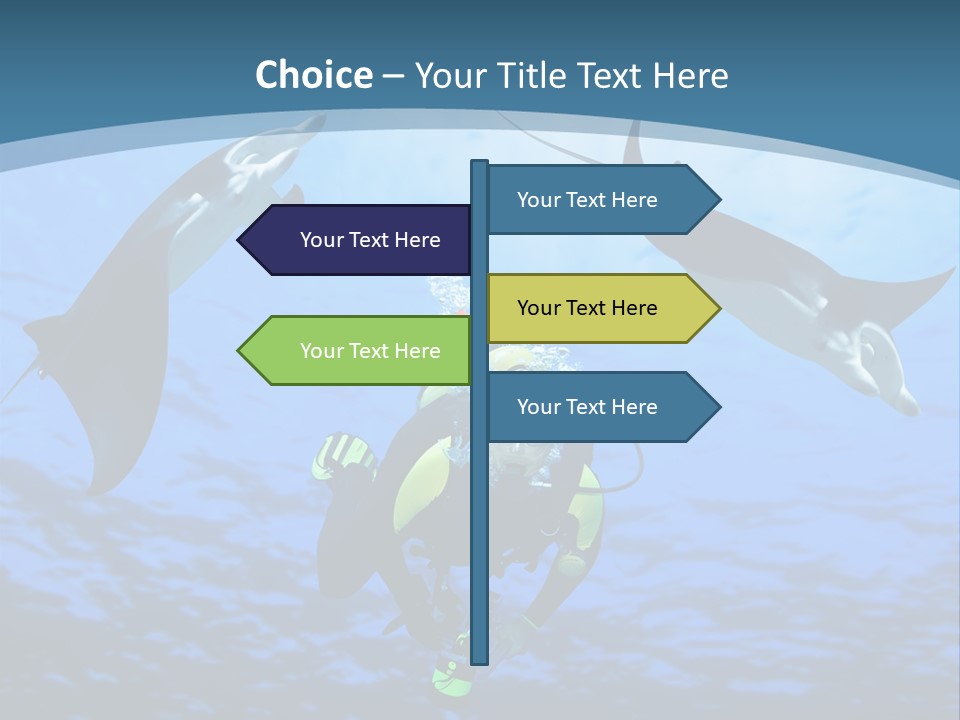 Leaf Green Isolated PowerPoint Template