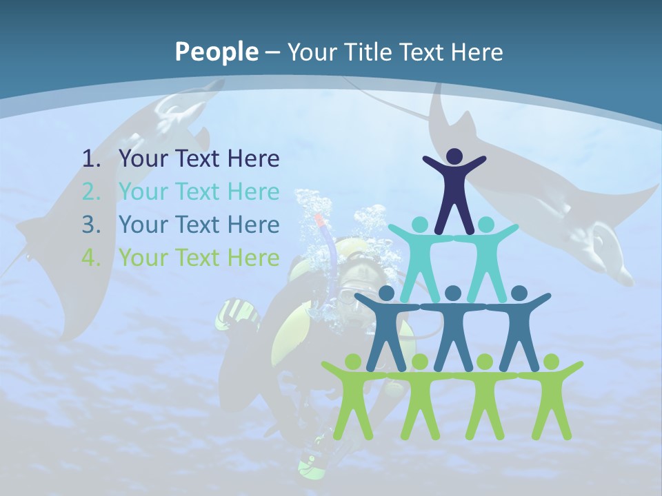 Leaf Green Isolated PowerPoint Template