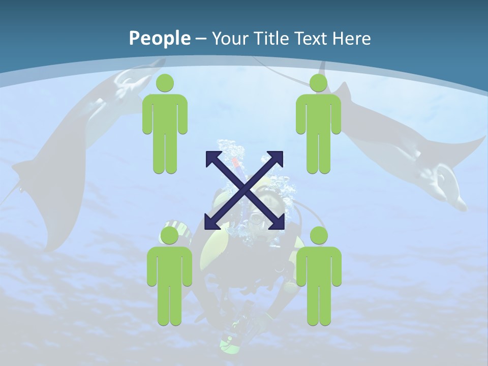 Leaf Green Isolated PowerPoint Template